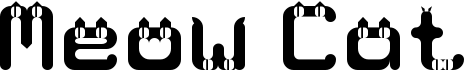 preview image of the Meow Cat font