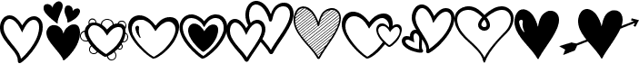 preview image of the Merciful Heart Doodle font