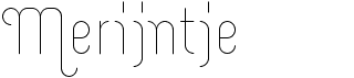 preview image of the Merijntje font