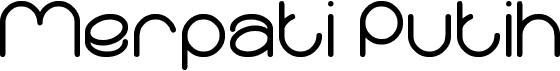preview image of the Merpati Putih font