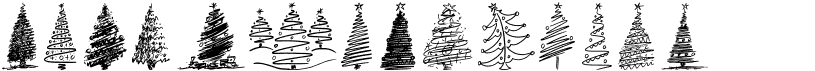 preview image of the Merry Christmas Trees font
