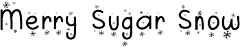 preview image of the Merry Sugar Snow font
