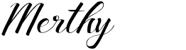 preview image of the Merthy font