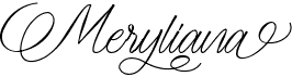 preview image of the Meryliana font