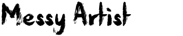preview image of the Messy Artist font