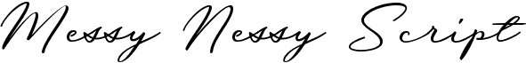 preview image of the Messy Nessy Script font