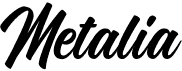 preview image of the Metalia font