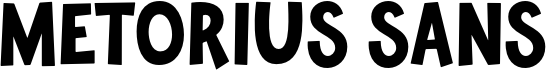 preview image of the Metorius Sans font