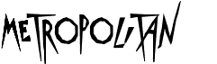 preview image of the Metropolitan font