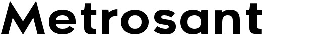 preview image of the Metrosant font