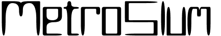 preview image of the MetroSlum font