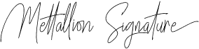 preview image of the Mettallion Signature font