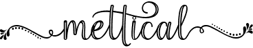preview image of the Mettical font