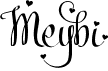 preview image of the Meybi font