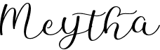 preview image of the Meytha font
