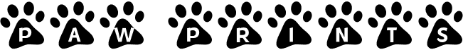 preview image of the MF Paw Prints font