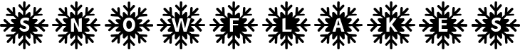 preview image of the MF Snowflakes font