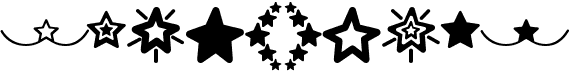 preview image of the MF Star Dings font
