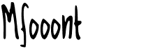 preview image of the Mfooont font