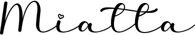 preview image of the Miatta font