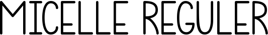 preview image of the Micelle Reguler font