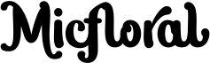 preview image of the Micfloral font