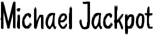 preview image of the Michael Jackpot font