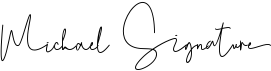 preview image of the Michael Signature font