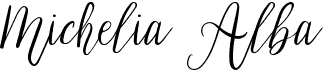 preview image of the Michelia Alba font