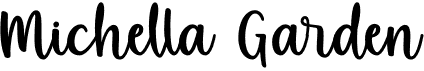preview image of the Michella Garden font