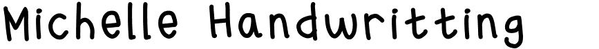 preview image of the Michelle Handwritting font