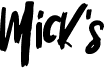 preview image of the Mick's font