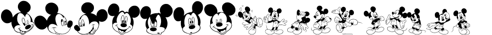 preview image of the Mickey M TFB font