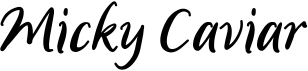 preview image of the Micky Caviar font