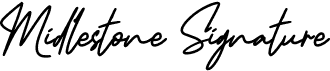 preview image of the Midlestone Signature font