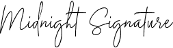 preview image of the Midnight Signature font