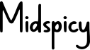 preview image of the Midspicy font