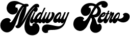 preview image of the Midway Retro font