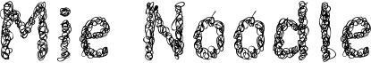 preview image of the Mie Noodle font