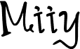 preview image of the Miiy font
