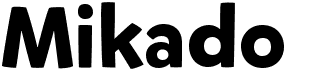 preview image of the Mikado font