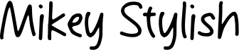 preview image of the Mikey Stylish font