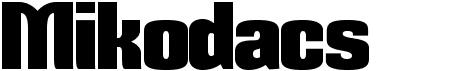 preview image of the Mikodacs font
