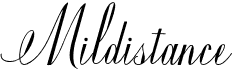 preview image of the Mildistance font