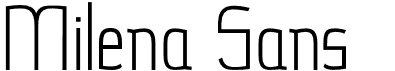preview image of the Milena Sans font