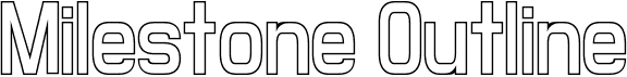 preview image of the Milestone Outline font