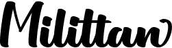 preview image of the Milittan font