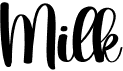 preview image of the Milk font