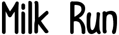 preview image of the Milk Run font