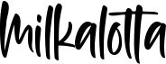 preview image of the Milkalotta font